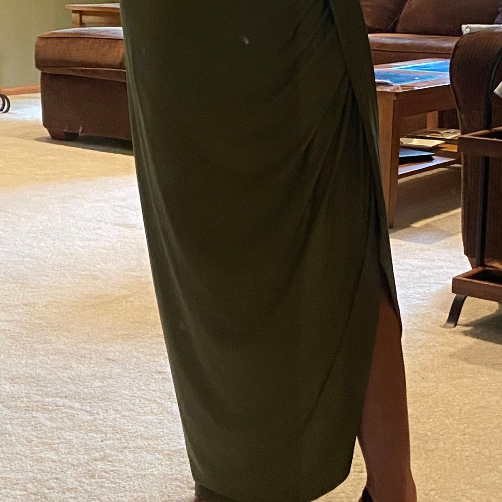 Women's Casual Slit Wrap High-Lo Maxi  Size: Small